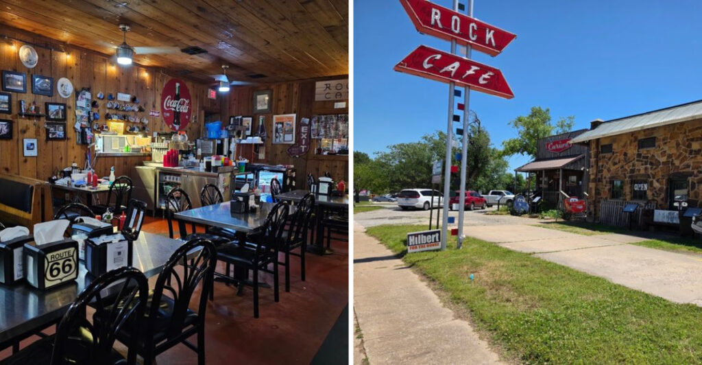 This Oklahoma Route 66 Cafe in Stroud Survived a Devastating Fire With Its 1939 Rock Walls and Original Grill Intact