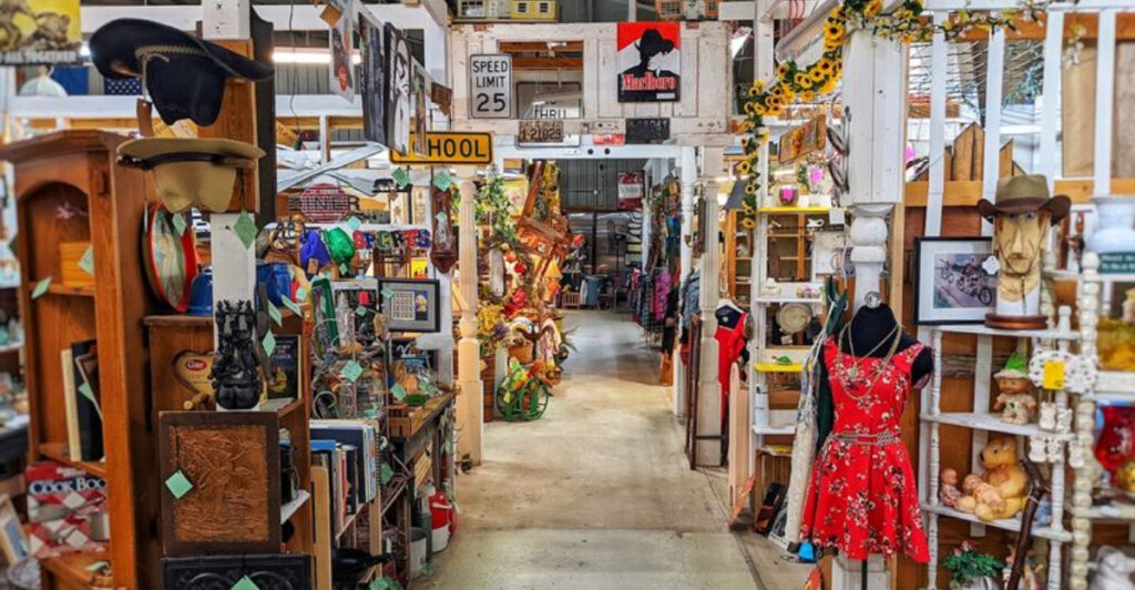 This Old Oklahoma Ice Rink Is Now Filled With Antiques, Vintage Finds, and Hidden Treasures