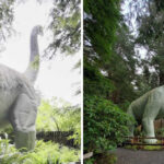 This Oregon Roadside Attraction Puts Life-Size Dinosaurs in the Middle of the Forest