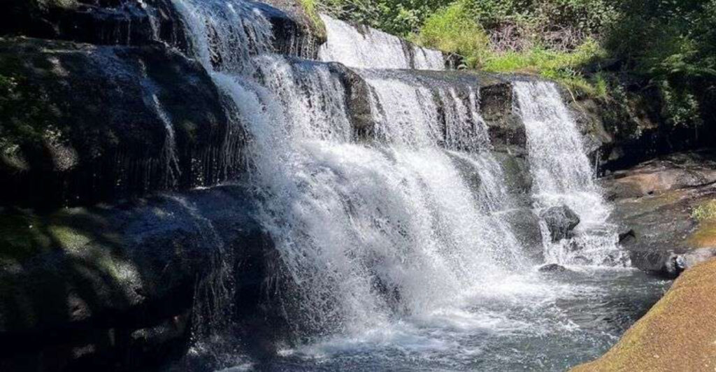 This Oregon Swimming Hole Near Triangle Lake Has Natural Rock Slides Pouring Into Forest Pools