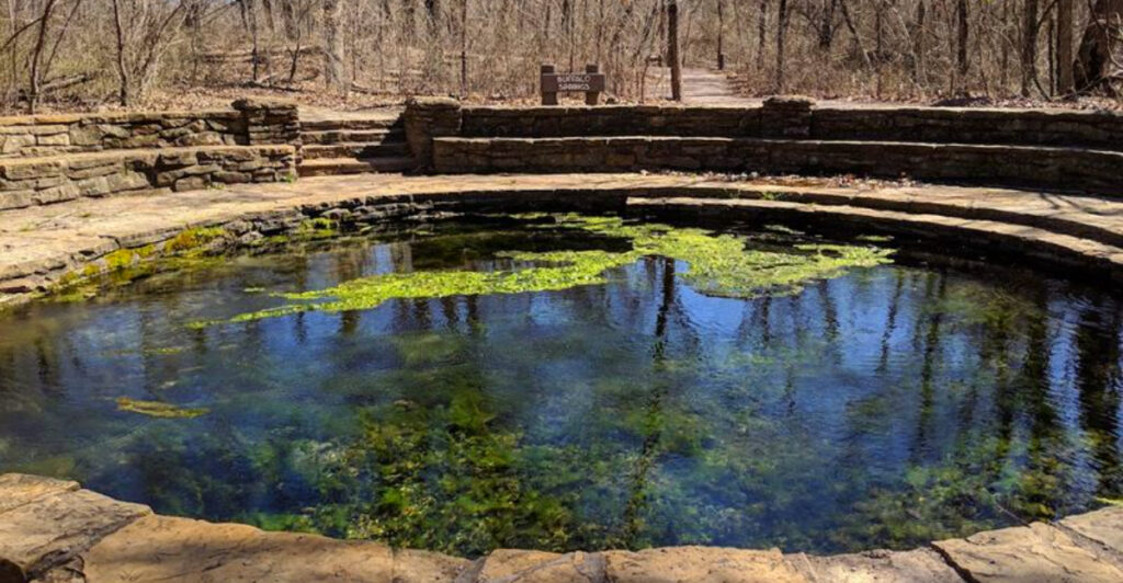 This Peaceful Oklahoma Spring Is Surrounded by Stunning Century-Old Stonework