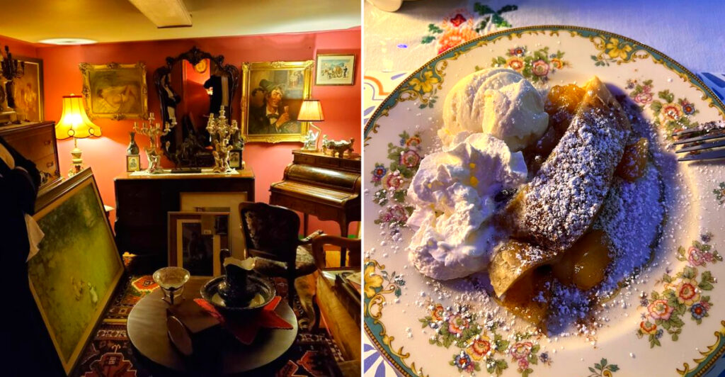 This Pocono Restaurant Is Famous for Homemade Schnitzel, Apple Strudel, and Rooms Packed With European Treasures
