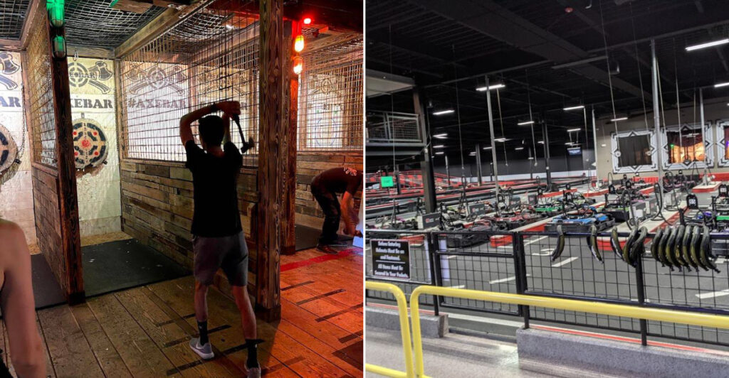 This Rhode Island Spot Combines Axe Throwing, Go-Karts, Food, and Games