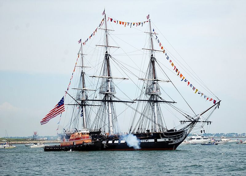 USS Constitution Underway, Charlestown, Massachusetts