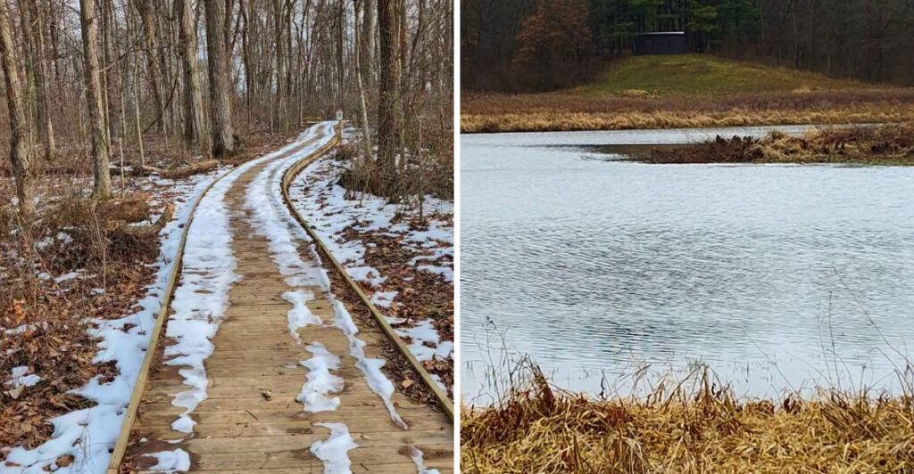 People Can’t Believe This Hidden Ohio Boardwalk Crosses a 12,000-Year-Old Glacial Lake