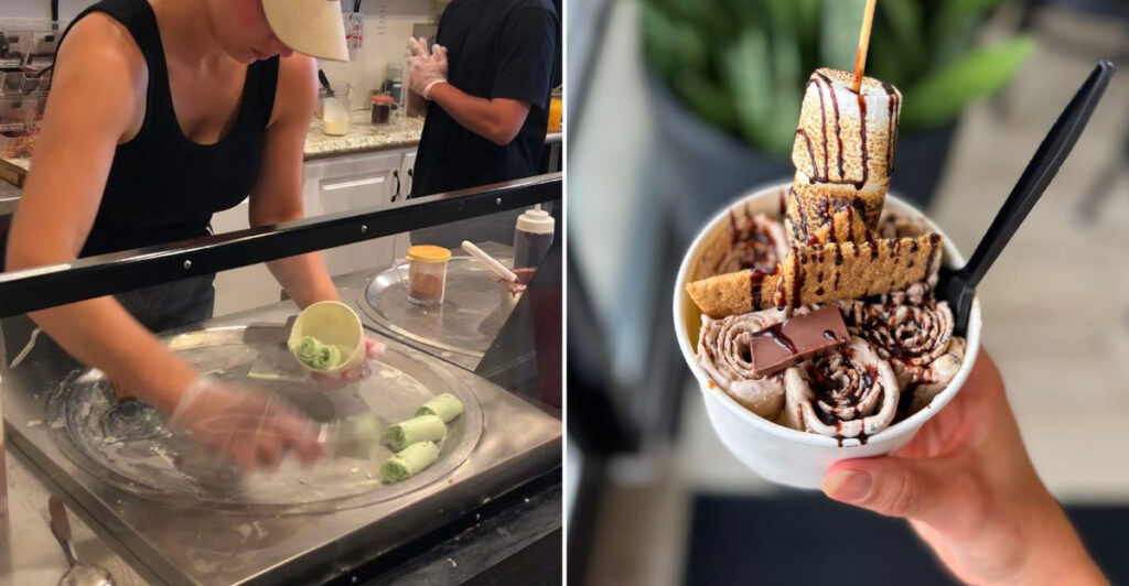This Lancaster Ice Cream Shop Is Famous for Handcrafted Rolled Ice Cream and Creative Flavors