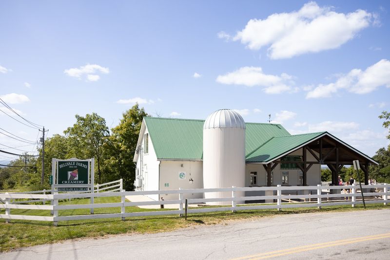A Barn on the Hill Above the Valley