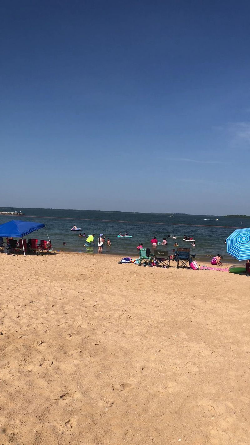 A Big Sandy Beach Built for Splashing A Big Sandy Beach Built for Splashing