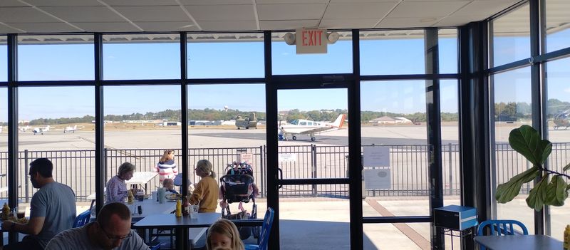 A Cafe Parked Beside The Tarmac A Cafe Parked Beside The Tarmac