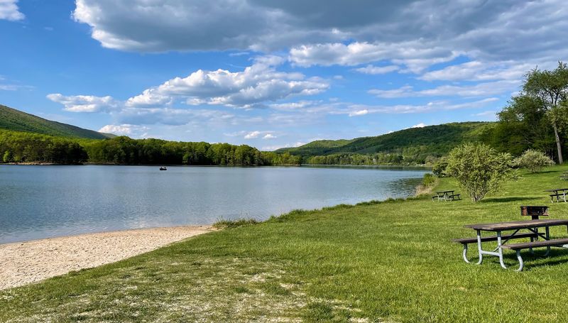 A Lake Framed by Western Maryland's Ridges A Lake Framed by Western Maryland's Ridges