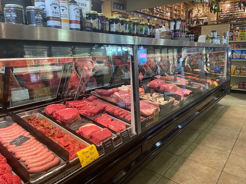 A Meat Case Stocked With Quality Cuts A Meat Case Stocked With Quality Cuts