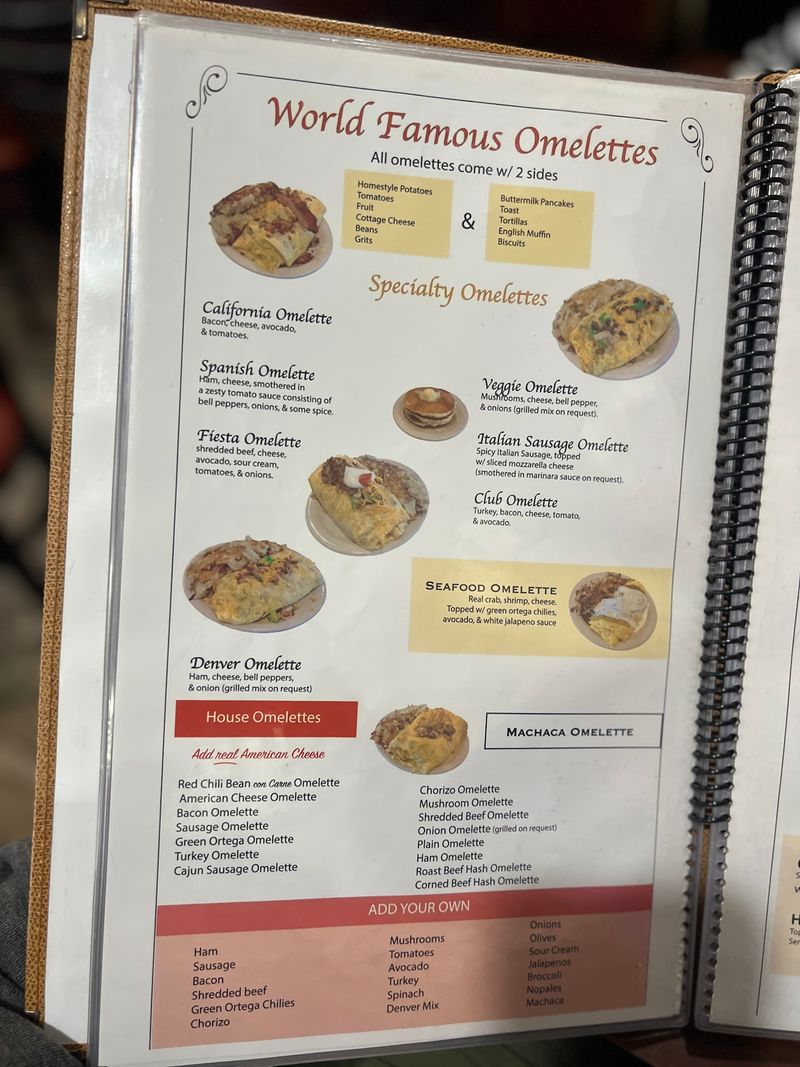 A Menu That Seems to Have Everything