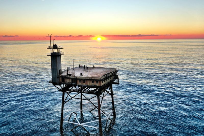 A Steel Giant Standing Alone In The Atlantic A Steel Giant Standing Alone In The Atlantic