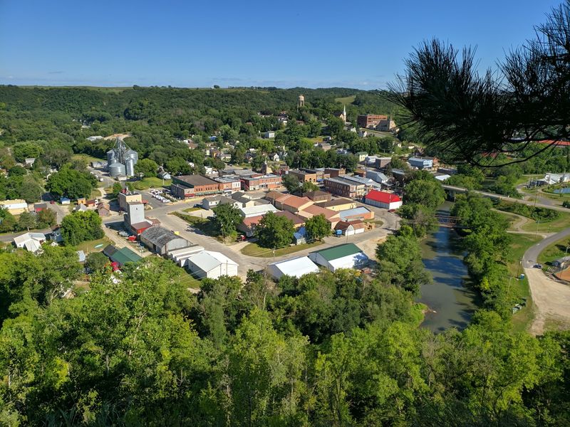 A Town Named After a Landowner, Built Between Bluffs A Town Named After a Landowner, Built Between Bluffs