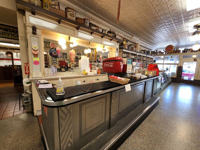 An Old-Fashioned Soda Fountain and Lunch Counter An Old-Fashioned Soda Fountain and Lunch Counter