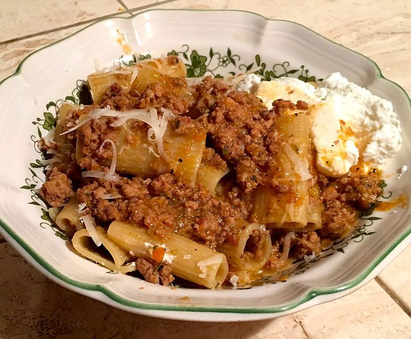 Bolognese Sauce, Milk