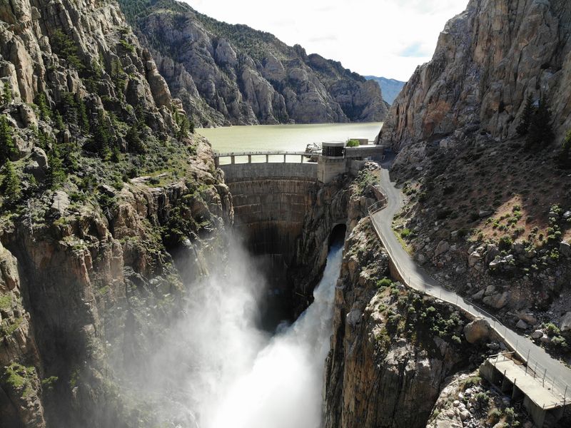 Buffalo Bill Dam, Cody, Wyoming Buffalo Bill Dam, Cody, Wyoming