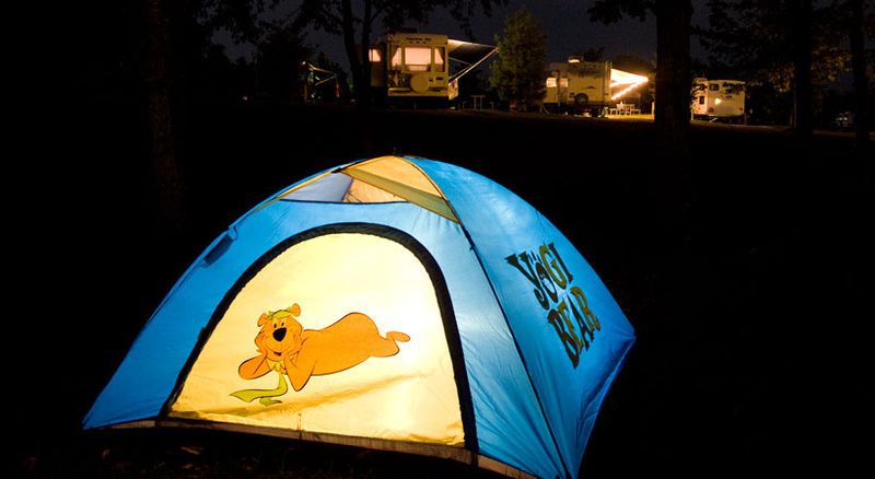 Cabins, RV Sites, And Rent-A-Tent Setups