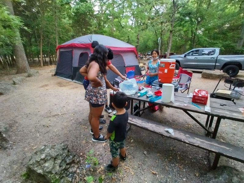 Camping Close to the Falls Camping Close to the Falls