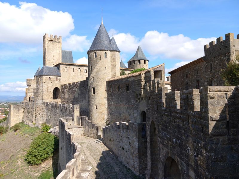 Carcassonne Castle and Ramparts, France Carcassonne Castle and Ramparts, France
