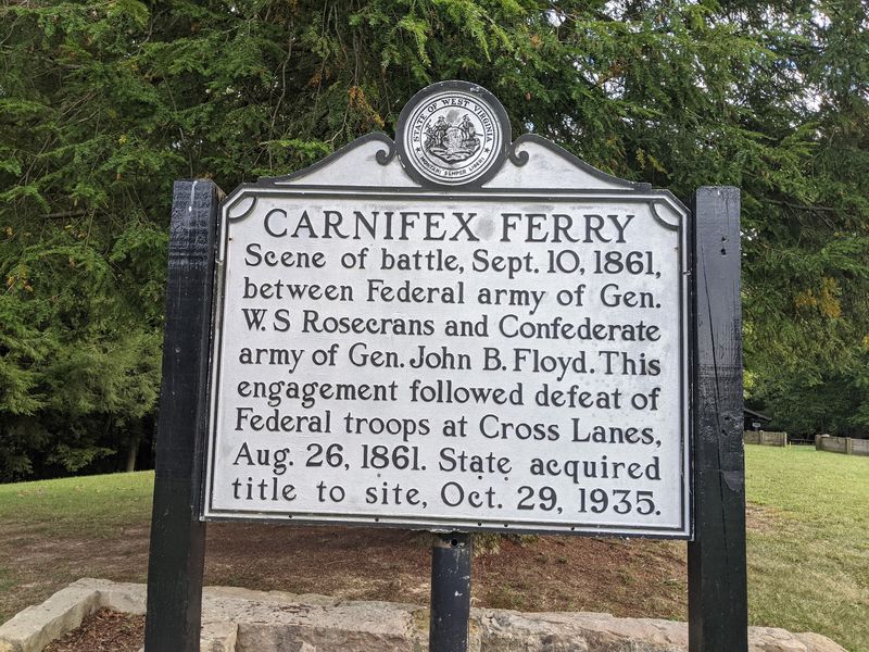 Carnifex Ferry Battlefield State Park, Summersville, West Virginia Carnifex Ferry Battlefield State Park, Summersville, West Virginia