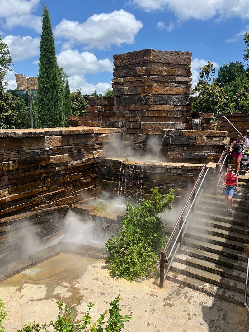 Charlie's Water Mountain and the Water Features Charlie's Water Mountain and the Water Features
