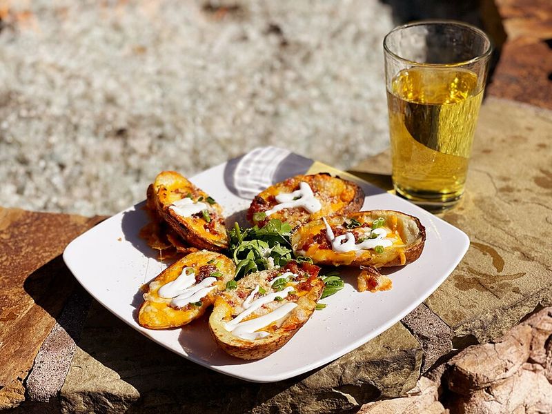 Cheesy Potato Skins Cheesy Potato Skins
