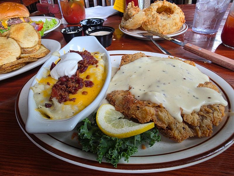 Chicken-Fried Steak, the House Signature Chicken-Fried Steak, the House Signature