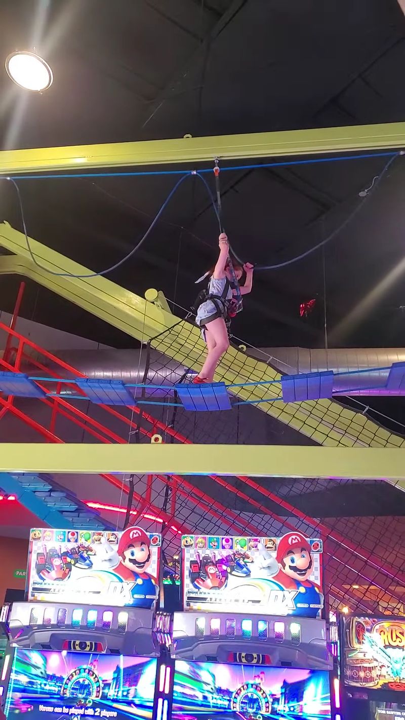 Climbing High on the Ropes Course Climbing High on the Ropes Course