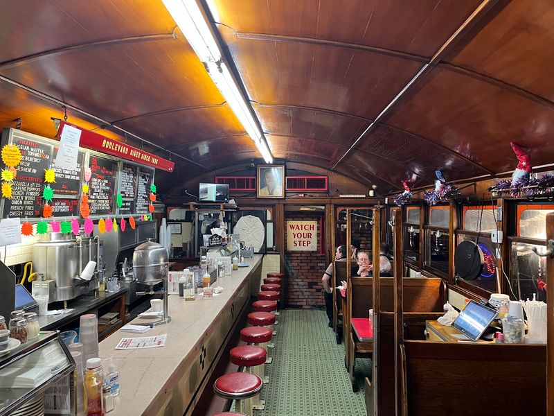 Cozy Counter Seats and Narrow Booths Cozy Counter Seats and Narrow Booths