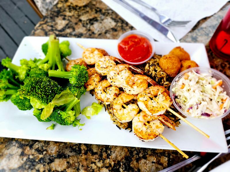 Crab Dip, Queso, and Bang Bang Shrimp