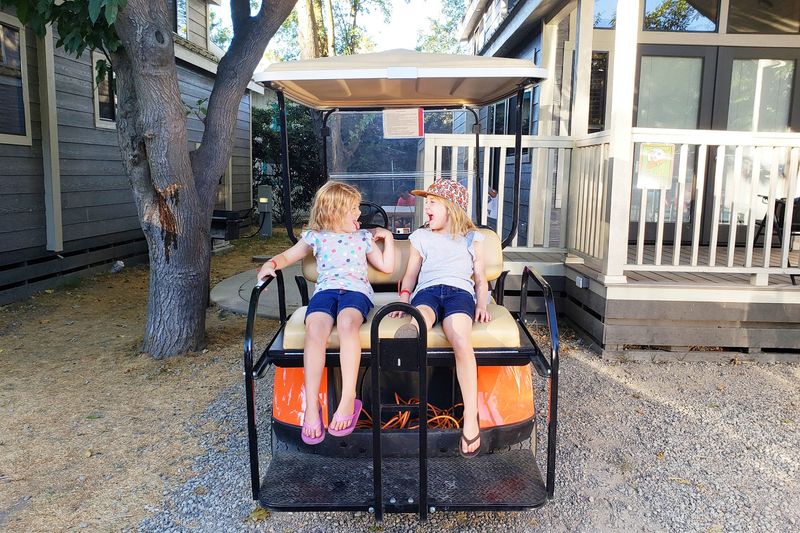 Cruising The Grounds By Golf Cart Cruising The Grounds By Golf Cart