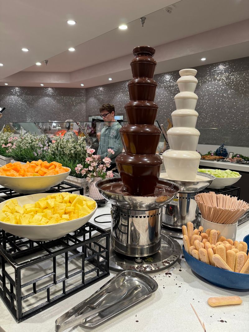 Dessert Stations and a Chocolate Fondue Fountain