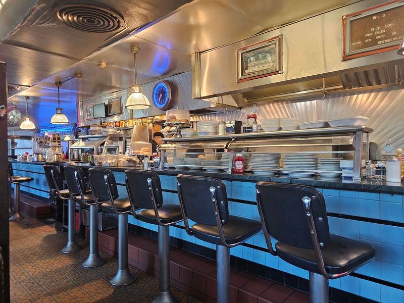 Dining Inside an Actual Vintage Train Car