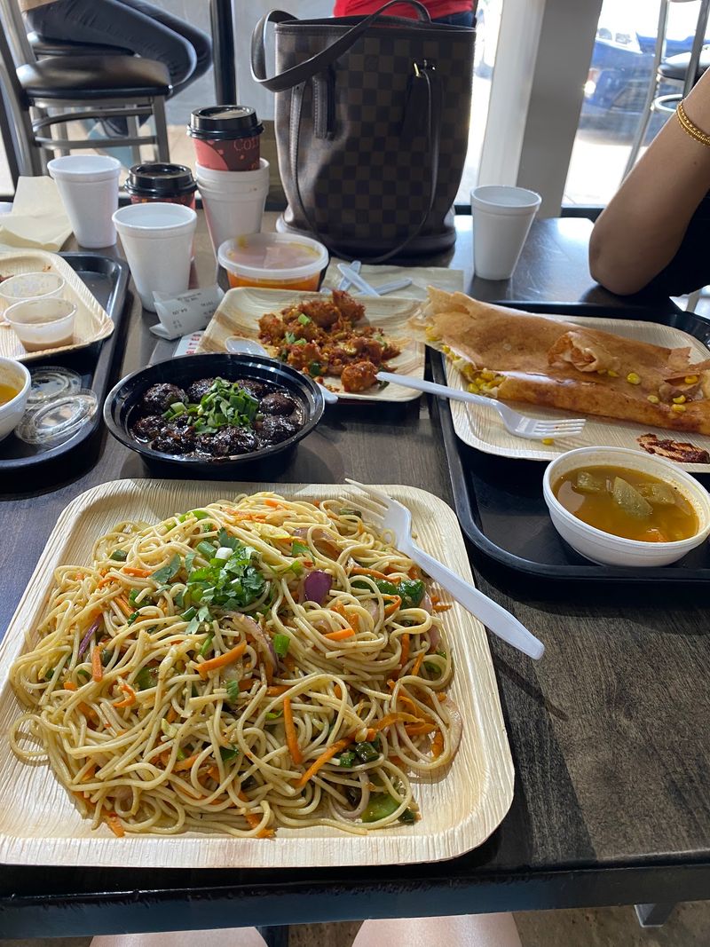 Dosas, Hakka Noodles, and the Menu's Unexpected Range