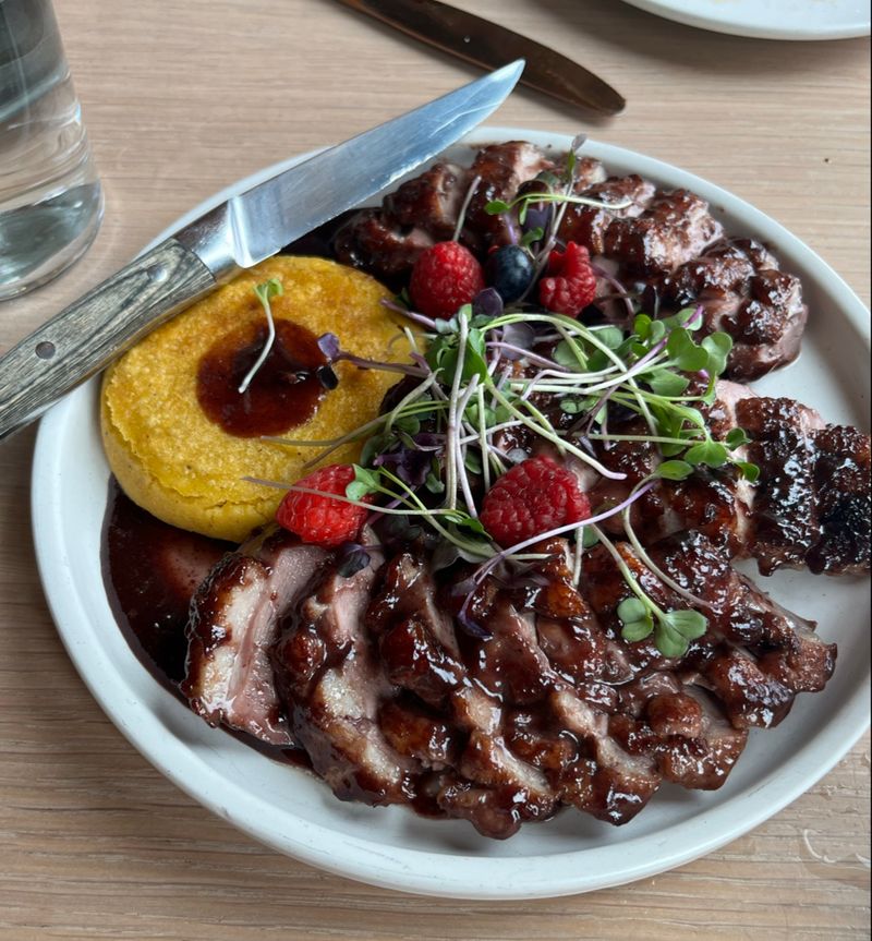 Duck Prepared With Blackberry Sumac Sauce Duck Prepared With Blackberry Sumac Sauce