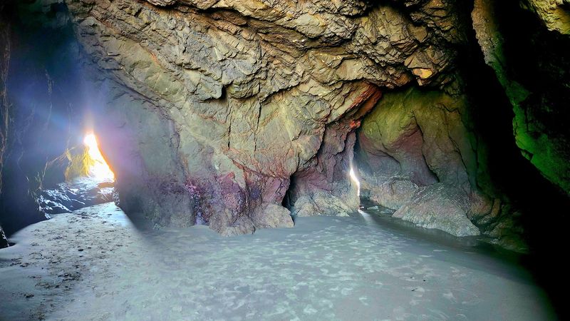 Exploring the Sea Caves Exploring the Sea Caves