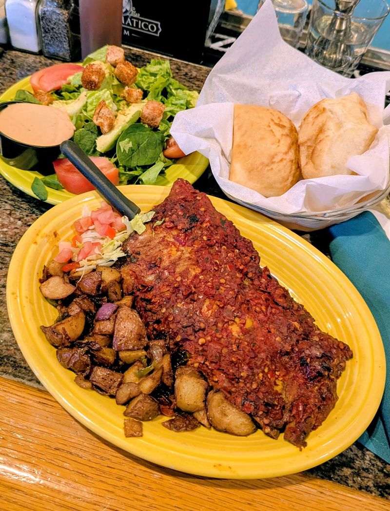 Famous Red Chile Ribs and Sopaipillas
