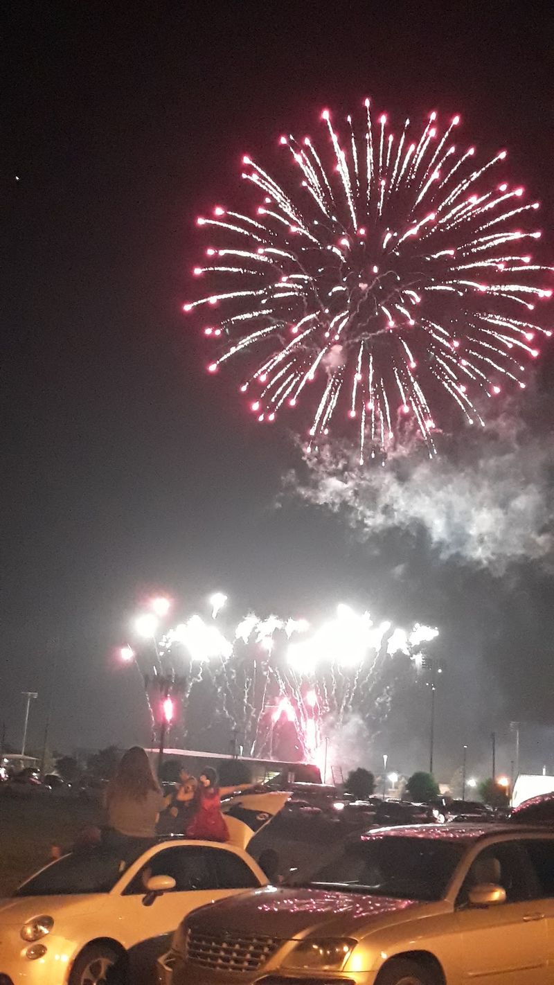 Fireworks Over the Oklahoma River Fireworks Over the Oklahoma River