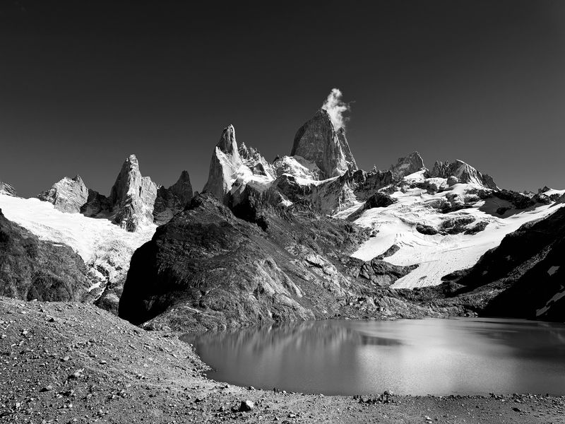 Fitz Roy via the Supercanaleta, Argentina Fitz Roy via the Supercanaleta, Argentina