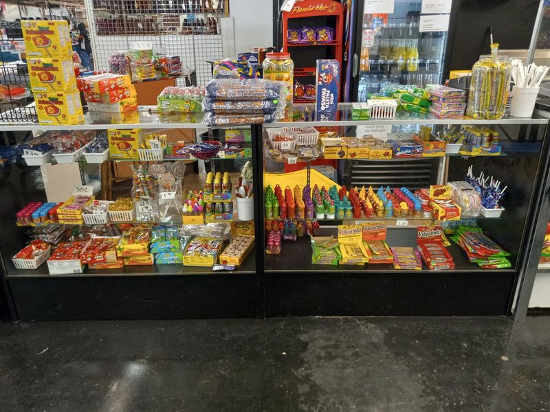 Food, Snacks, and the Bar in the Back