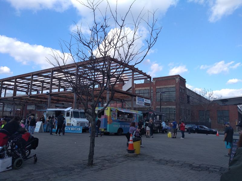 Food Trucks Holding Their Own Outside