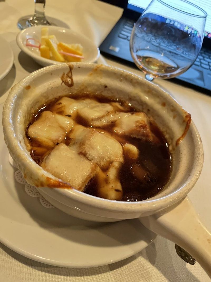 French Onion Soup Served as a Full Bowl, Not a Cup French Onion Soup Served as a Full Bowl, Not a Cup