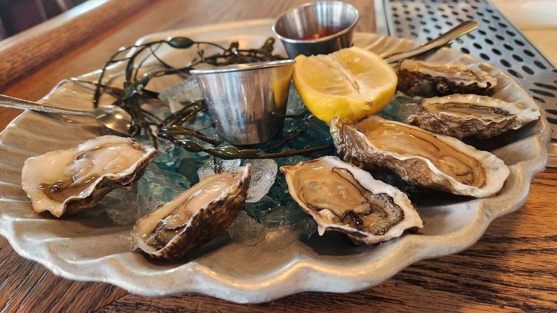 Fresh Clams and Oysters on Ice Fresh Clams and Oysters on Ice