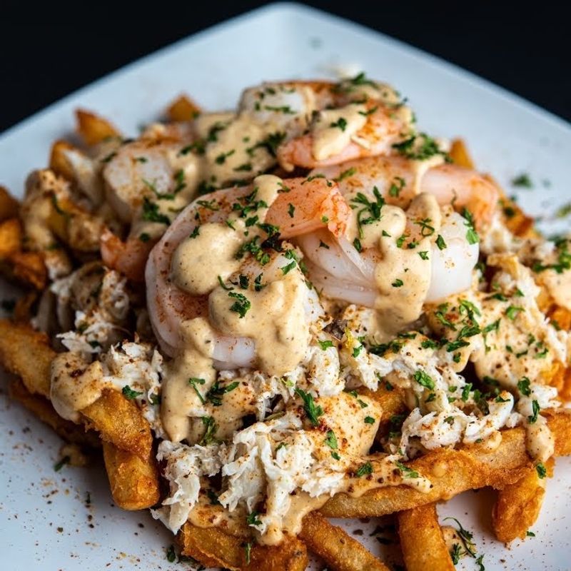 Garlic Butter Crab and Shrimp Fries That Redefine a Side Dish
