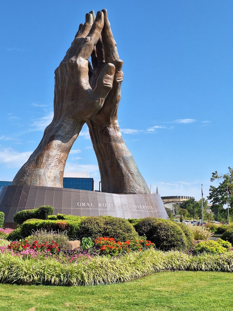 Giant Praying Hands at Oral Roberts University Giant Praying Hands at Oral Roberts University