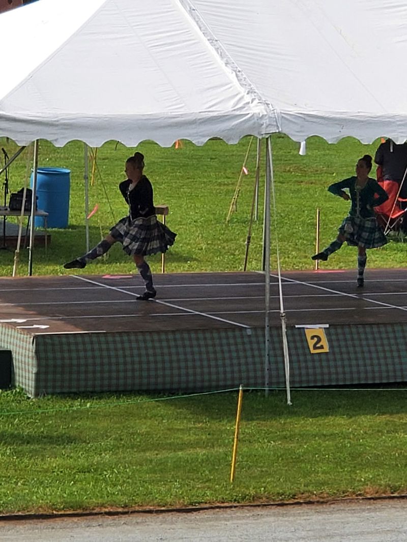 Highland Dancers In Full Swing Highland Dancers In Full Swing