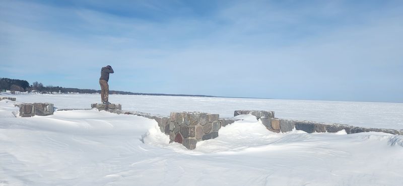 Ice Fishing Season and the Lake in Winter Ice Fishing Season and the Lake in Winter