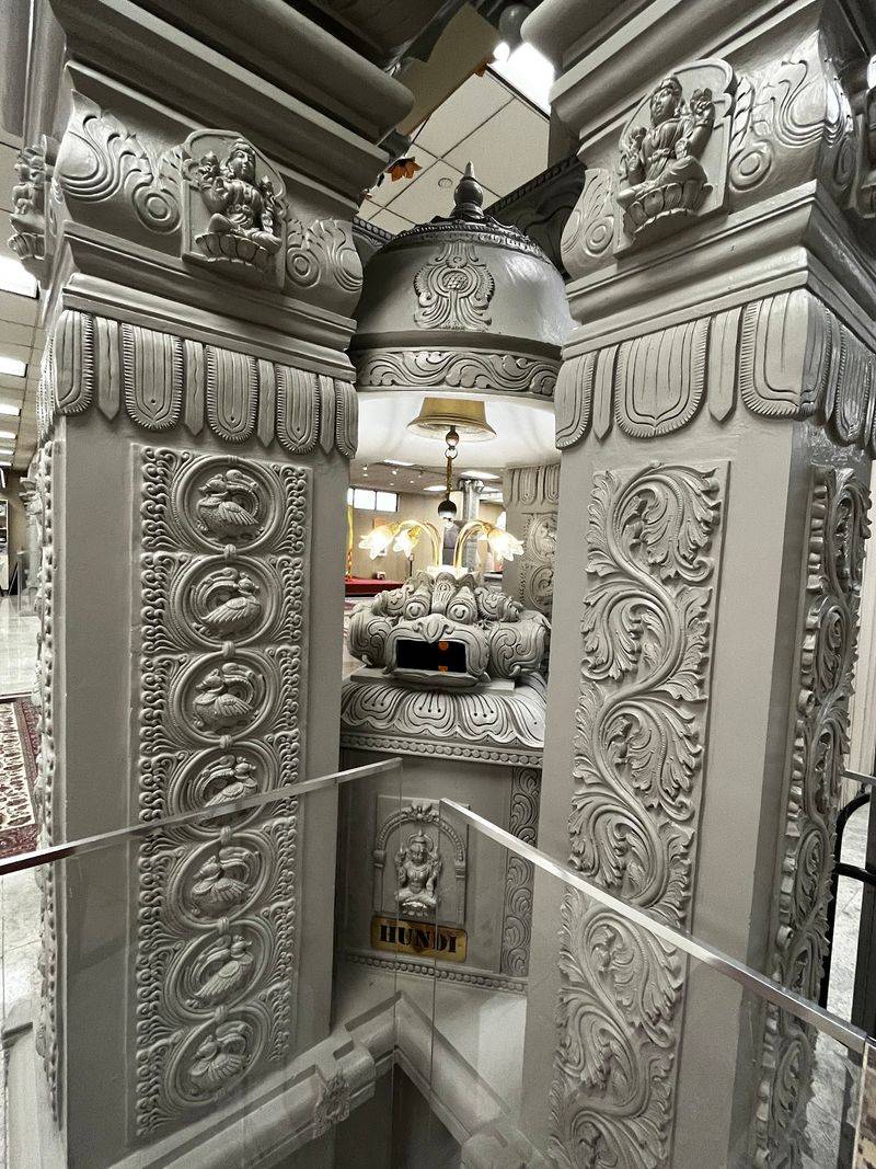 Intricate Stone and Wood Carvings Throughout