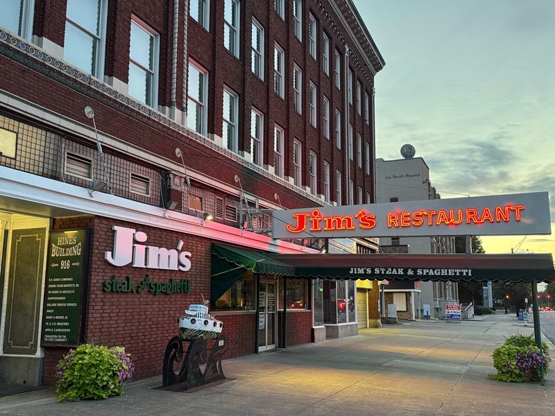 Jim's Steak and Spaghetti House, Huntington, West Virginia Jim's Steak and Spaghetti House, Huntington, West Virginia